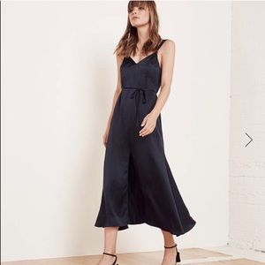 Reformation Mirabelle Dress in Dark Navy